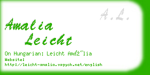 amalia leicht business card